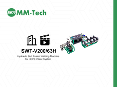 HDPE用水道システムの動作実証のための200mm水力バック融合溶接機械