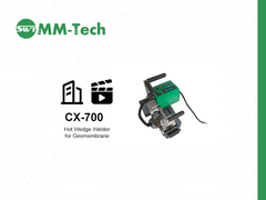 1.0-4.0mm HDPE 地膜 ホットクエージ 溶接機 CX700 フルパワー 2400W