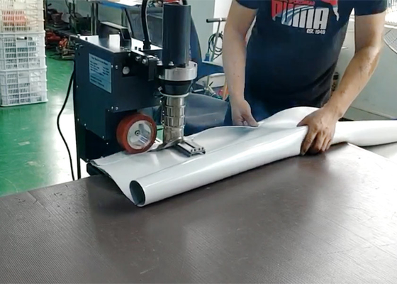 SWT-PAU テーブルタイプ 熱気溶接機 ポール ロープ付きポケット溶接