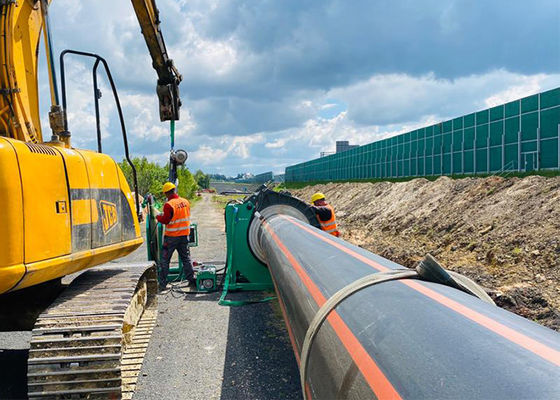 構造の作業現場のHdpeの管のための油圧バット融接機械
