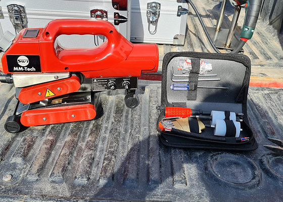 HDPE GEO 0.2-1.5MM SWT-NS800D 魚飼育プロジェクトのための地膜溶接機